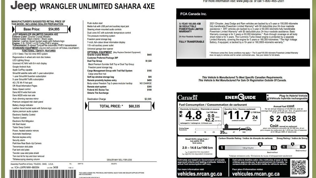 Jeep Wrangler Unlimited Sahara 2021 à vendre à Trois-Rivières - 31
