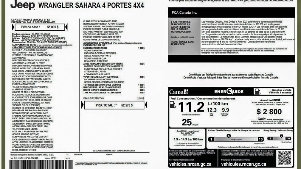 Jeep Wrangler Sahara 2023 à vendre à Trois-Rivières - 29