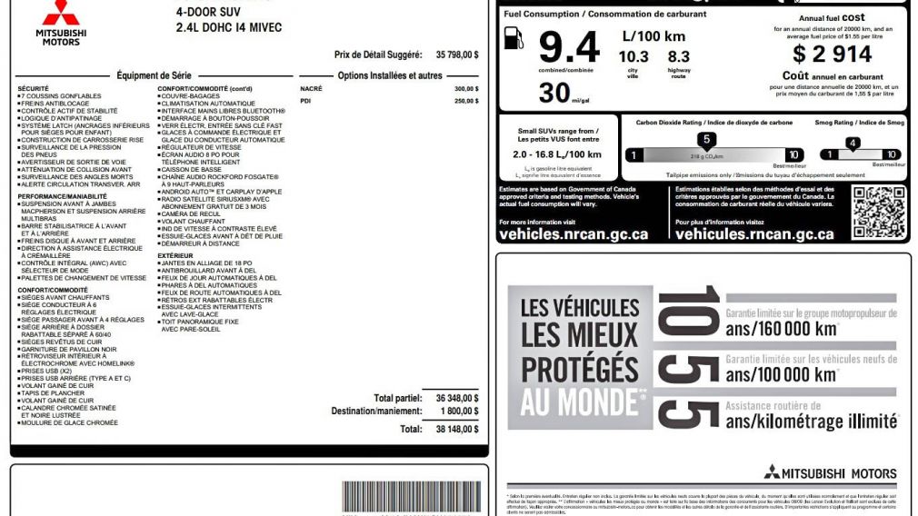 Mitsubishi RVR GT 2025 à vendre à Trois-Rivières - 2