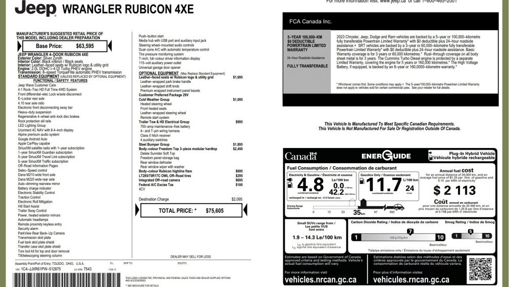 Jeep Wrangler Rubicon 2023 d&rsquo;occasion à vendre - 33
