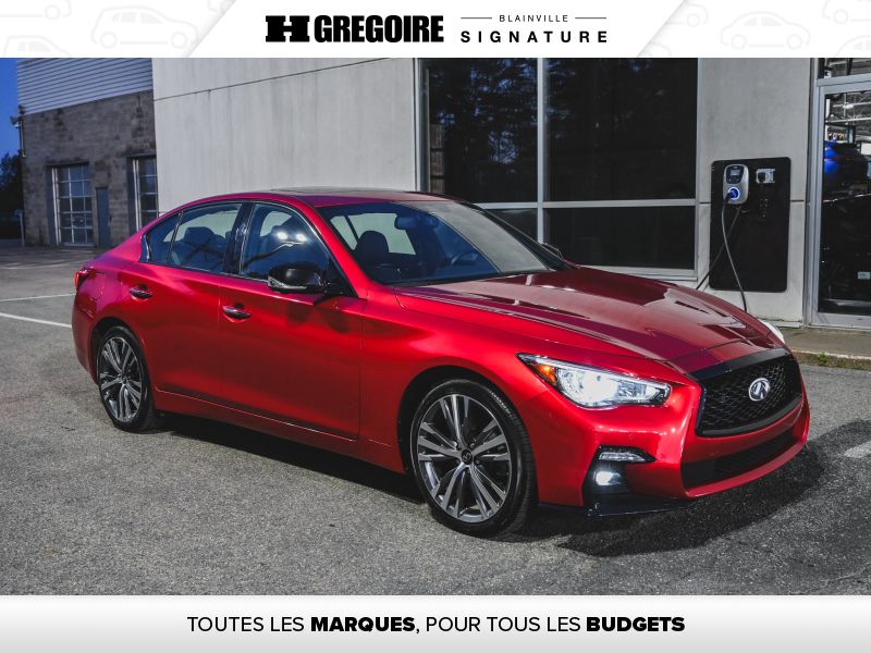 Red 2024 INFINITI Q50 Sedan  Automatic