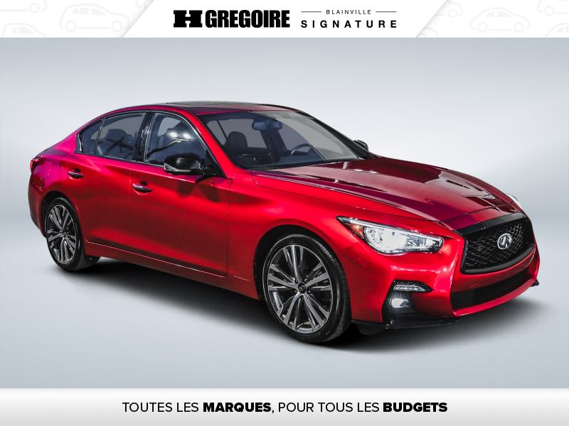 Red 2024 INFINITI Q50 Sedan  Automatic