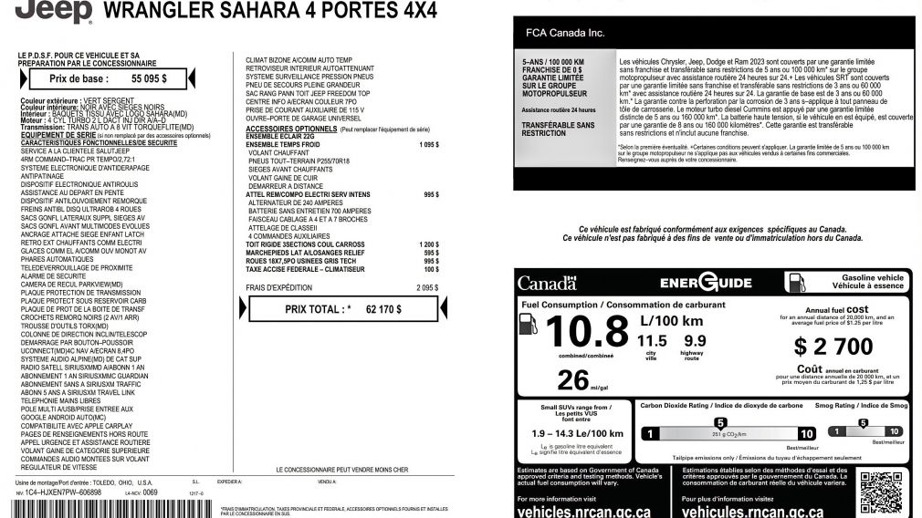 Jeep Wrangler Sahara 2023 à vendre à Trois-Rivières - 29