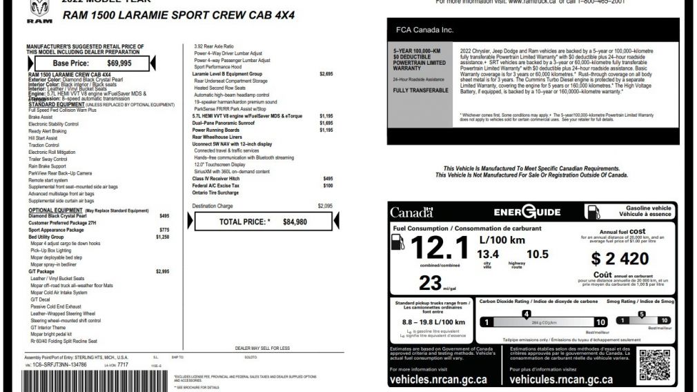 Dodge Ram Laramie 2022 d&rsquo;occasion à vendre - 31
