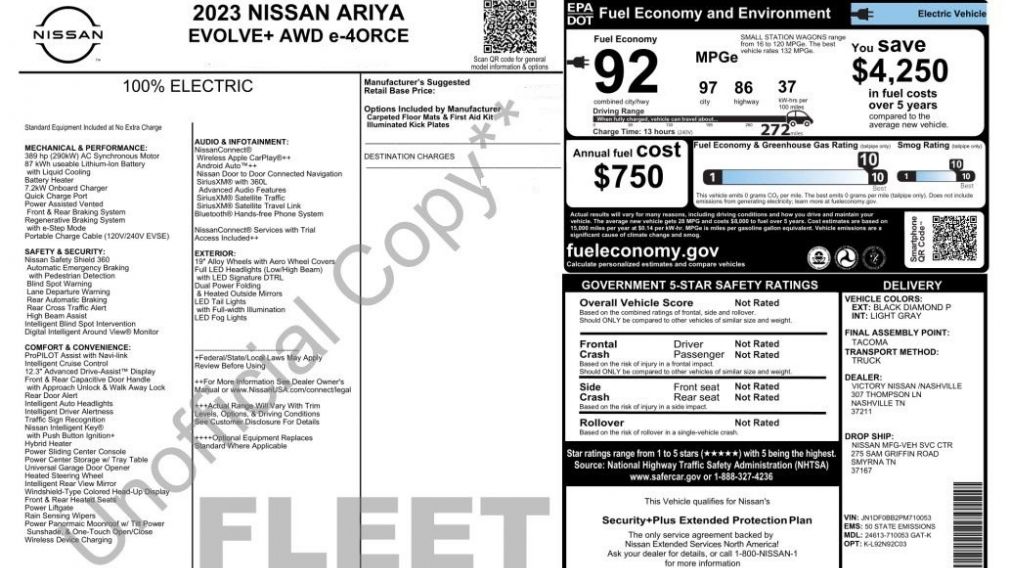 Nissan Ariya EVOLVE+ 2023 d’occasion à vendre - 33