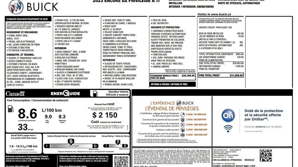 Buick Encore GX Preferred 2023 d&rsquo;occasion à vendre - 28
