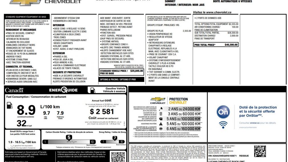 Chevrolet Equinox RS 2024 d&rsquo;occasion à vendre - 30