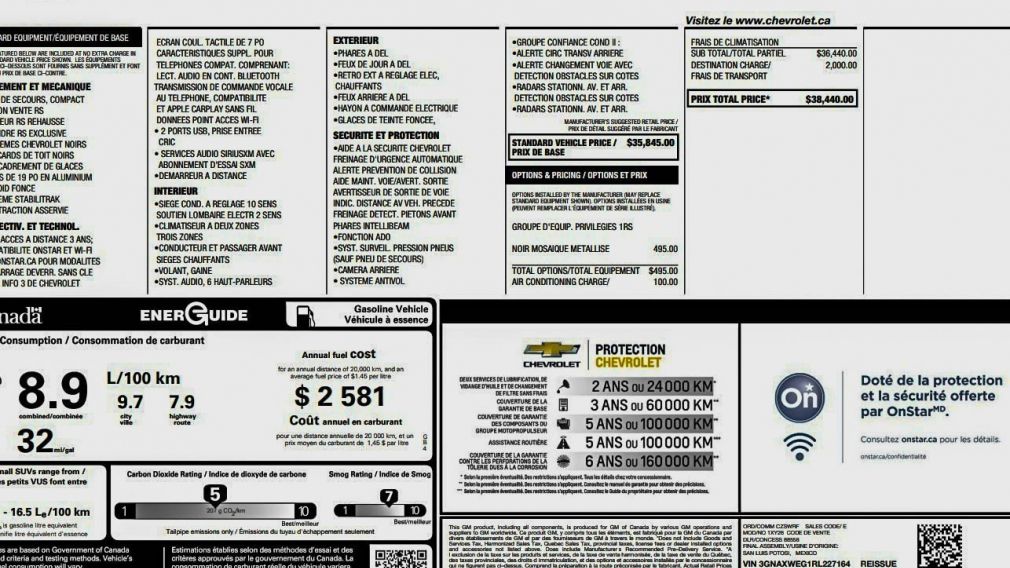 Chevrolet Equinox RS 2024 d&rsquo;occasion à vendre - 28