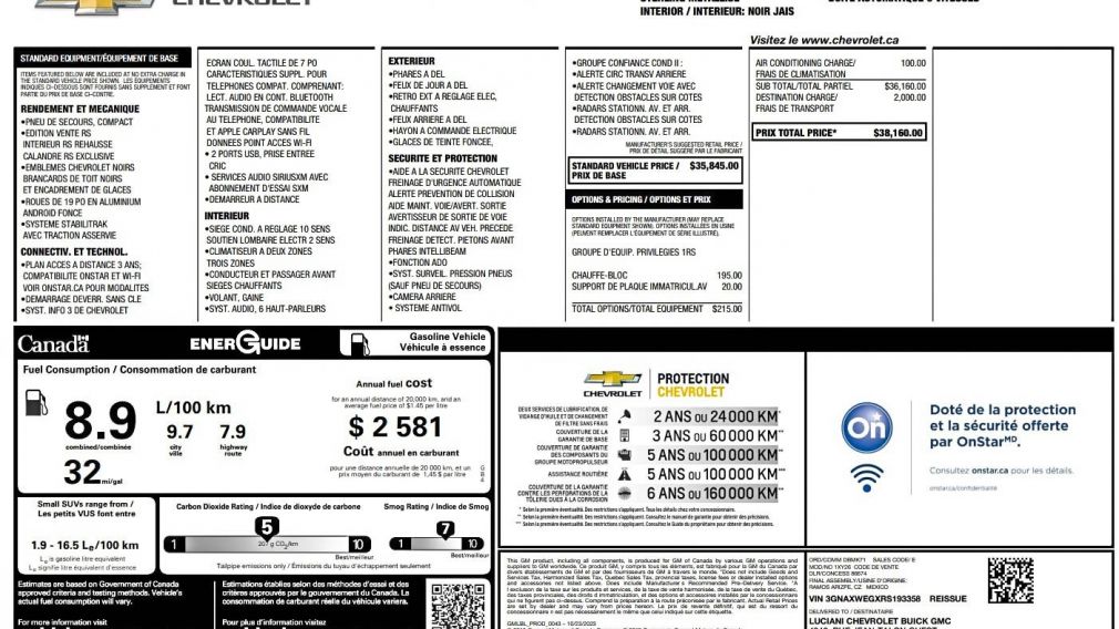 Chevrolet Equinox RS 2024 à vendre à Donnacona - 26