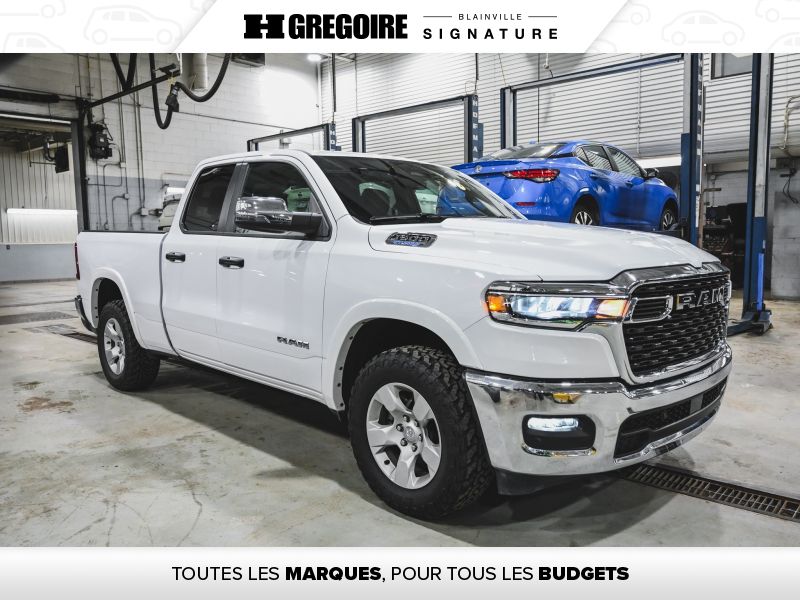 White 2025 RAM 1500 Pickup Truck Four-Wheel Drive Automatic