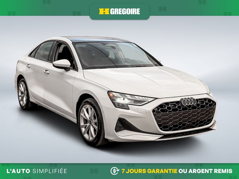 White 2026 Audi A3 Sedan  Automatic