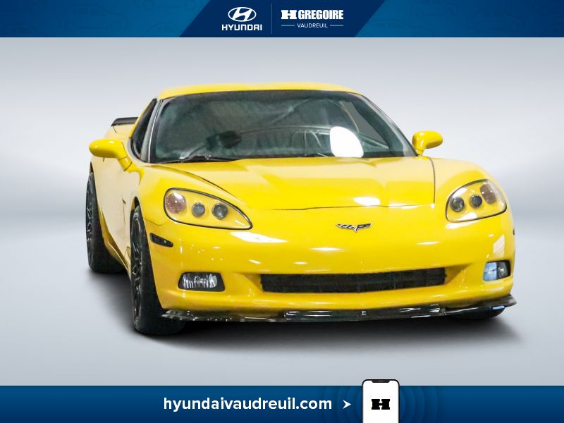Yellow 2008 Chevrolet Corvette Coupe Rear-Wheel Drive Manual